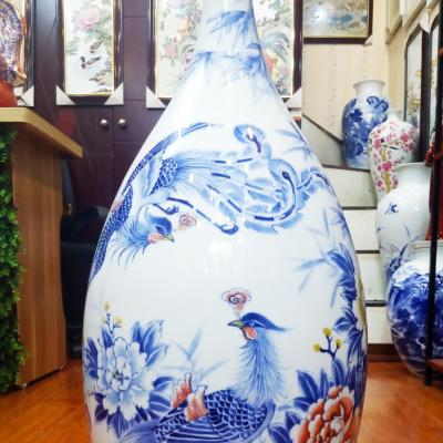 Bình tích lộc vẽ tay Phượng Hoàng